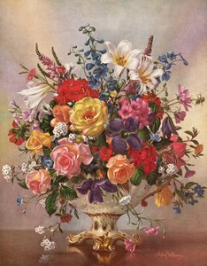 Vase of Flowers in a Porcelain Jug